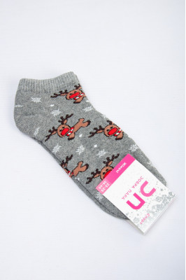 Шкарпетки жіночі новорічні махрові